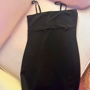 Elegant Black Strapless Dress